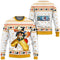 Divesart - Divertente maglione di Natale brutto Rufy e felpa con cappuccio personalizzato One Piece Anime Xmas Gifts